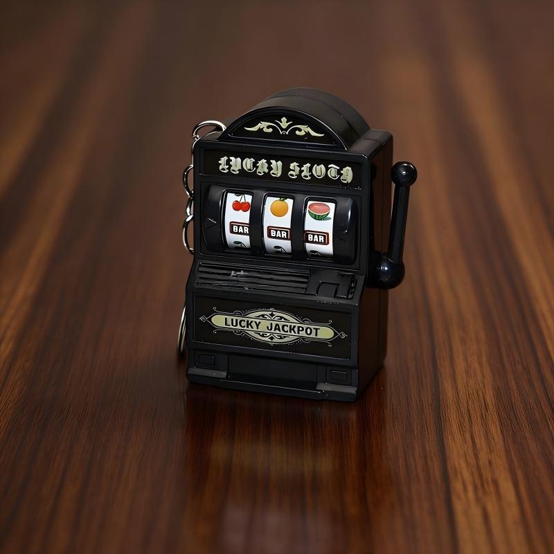 【F】Mini Slot Machine Key Chain - Arcade Game Jackpot 评论和价格